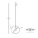 Suspension lamp Maytoni Mod154PL-L6W3K, 2XLED, 14W, 45x12x280 cm, 950lm, white color