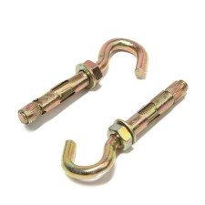 Anchor bolt of scrap, with a hook, galvanized, 12x70 mm, 30 pcs