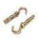 Anchor bolt of scrap, with a hook, galvanized, 12x70 mm, 30 pcs