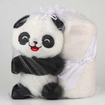 Soft toy with a plaid "Panda"-8