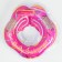 Circle of children's neck, for bathing, pink color