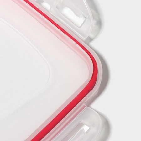 A set of lunch boxes of plastic rectangular "Polyanka", 3 pcs: 150 ml, 300 ml, 500 ml, color mix-3