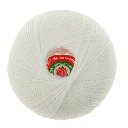 Knitting threads "rose" 320m/50g 100% Mercerized cotton color 0101-2