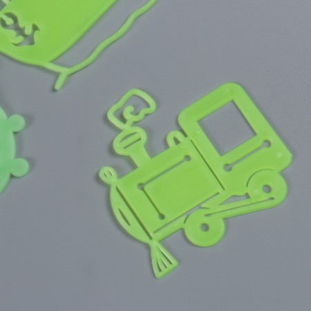 Stick phosphorus plastic "Transport" set 10-12 pcs 19x13 cm-2