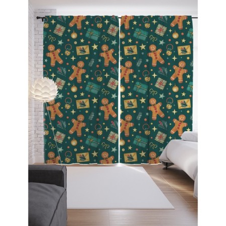 Photostes "Christmas mood", Saten, size 145x265 cm, 2 pcs
