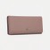 Women's wallet on magnet, pink color