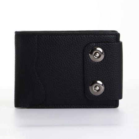 Male purse on a magnet, black color-2