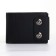 Male purse on a magnet, black color