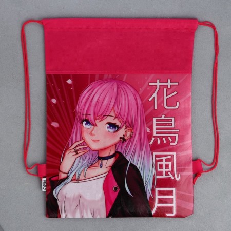 A bag for shoes "Anime Girl" Polyester, size 30 x 40 cm-7
