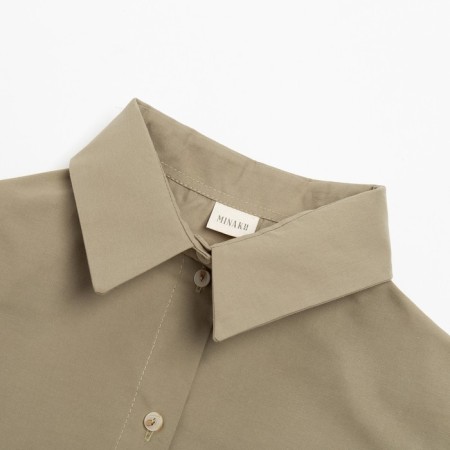 Women's shirt minku: classic color green, size 48-6