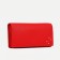 Women's wallet on magnets, red color