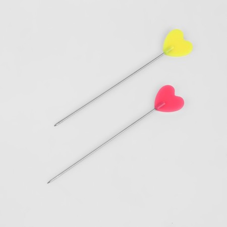 Civaling pins "Heart", 53 mm, 20 pcs, colorful color-3
