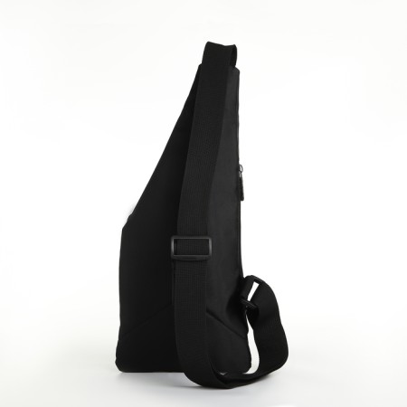 Male bag-bag from textiles, black color-2