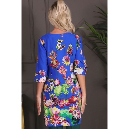 Women's tunic, size 46, blue color-6