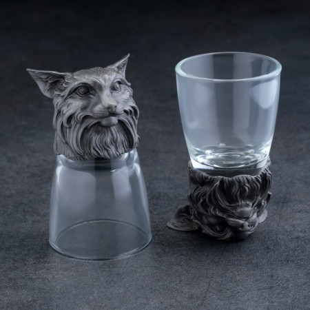 Set of stop-and-outs "lynx", d = 4.5cm h = 8.5cm, 2 pcs, 50 ml-1