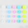 Plastic buttons, d = 12 mm, 180 pcs, in the organized organizer "Flower", color colorful color