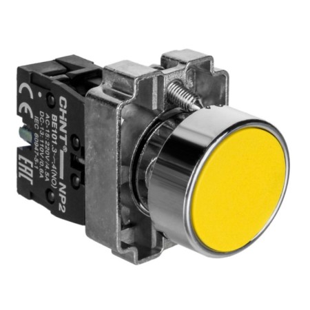CHINT 574844 NP2-BA51 control button, without backlight, IP40, yellow color