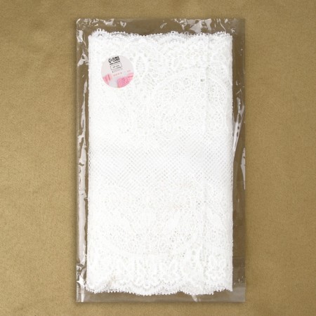 Lace elastic fabric, 180 mm × 2.7 ± 0.5 m, white color-3