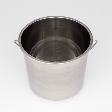 A bucket with a lid, 12 l, a measured scale, stainless steel-3