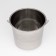 A bucket with a lid, 12 l, a measured scale, stainless steel