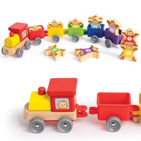 Set of game "Railway Train", with numbers, 11 elements-1