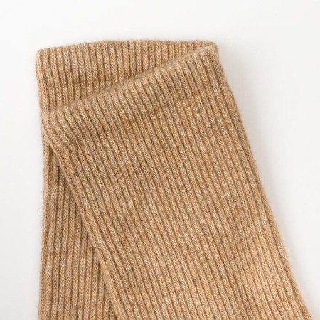 Women's hetras from Mongolian wool, beige color-1