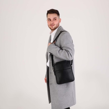 Male bag, black color-6