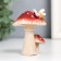 Polystone souvenir "Two fly agaric with a butterfly" 8.2x7.4x6.8 cm