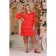 Women's dress, size 52, red color