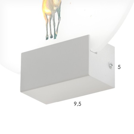 Bra "deer" LED 6W 4000k white 24x6x24 cm-5