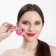 Cryosphere massage for the face, d = 4.5 cm, pink color