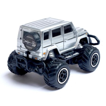 Monster Truck, on the radio control, works on batteries, the color is gray-2