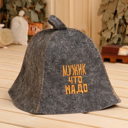 Hat for the bath "Man, what is needed"