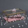 Organizer for storage "Crystal", with a lid, glass, 1 section, 17 × 11.5 × 10 cm, the color is transparent/copper/pink