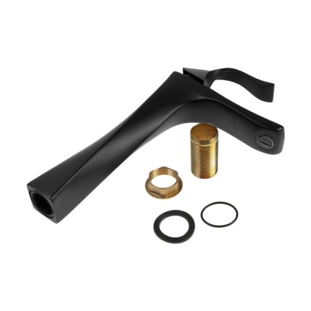 Zein Z3791 sink mixer, designer, single -leaf, 35 mm cartridge, black-10