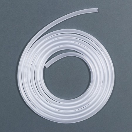 The compressor tube is silicone, F4 mm, 2 m