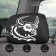 Covers on the headrest bull, black, set 2 pcs