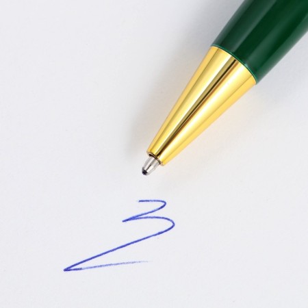 Pen in the gift case "Dear Teacher", metal, blue paste, writing node 1.0 mm-6