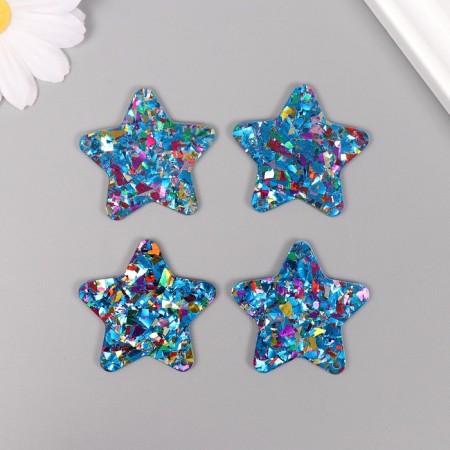 Decor for the work of acrylic bilateral "Brilliant Star" 3.9x3x0.2 cm-1