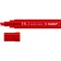 Marker-color construction bison MK-800 06327-3, wedge-shaped, 2-8 mm, red