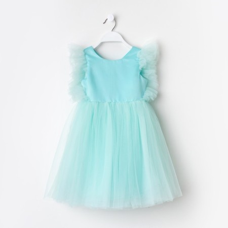 Dress for girls with wings KAFTAN, size 34 (122-128 cm), birus-blue color-6