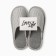 Women's slippers, size 40-41, gray color