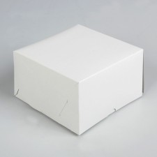 Packaging for cupcakes for 4 pcs, without a window, white 16 x 16 x 10 cm