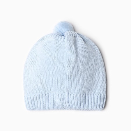 Combineson children with a hat knitted minaku, height 56-62, blue color-15