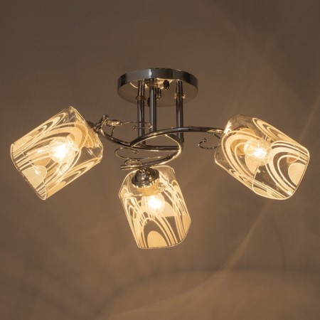 Chandelier "Melody" 3x60W e27 chrome-2