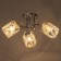 Chandelier "Melody" 3x60W e27 chrome