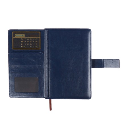 Deliciper of Leduced A5, 140 sheets in a cage, with a calculator, with a scrap, leatherette cover, mix-24