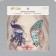 Sticker Plastic Rhubates "Wing of the butterfly and Peacock" 16x17 cm