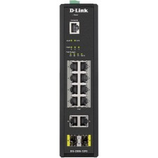 D-Link DIS-200G-12PS/A switch, controlled, 10x10/100/1000base-T