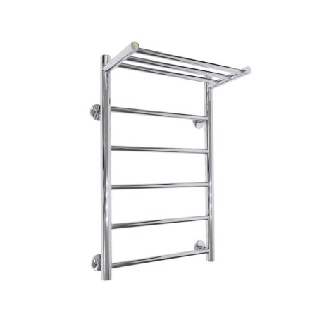Water towel "Sanprise" Aurora P6, 400x700 mm, with a shelf, lower connection, chrome